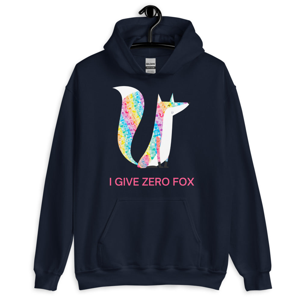  I Give Zero Fox Glitter Unisex Hoodie by Queer In The World Originals sold by Queer In The World: The Shop - LGBT Merch Fashion