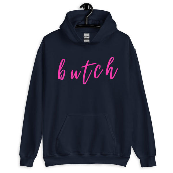 Navy Butch Unisex Hoodie by Queer In The World Originals sold by Queer In The World: The Shop - LGBT Merch Fashion