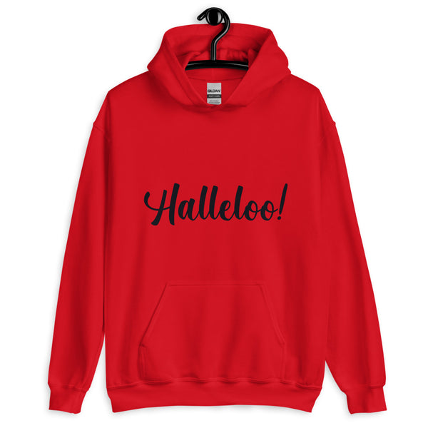 Red Halleloo! Unisex Hoodie by Queer In The World Originals sold by Queer In The World: The Shop - LGBT Merch Fashion
