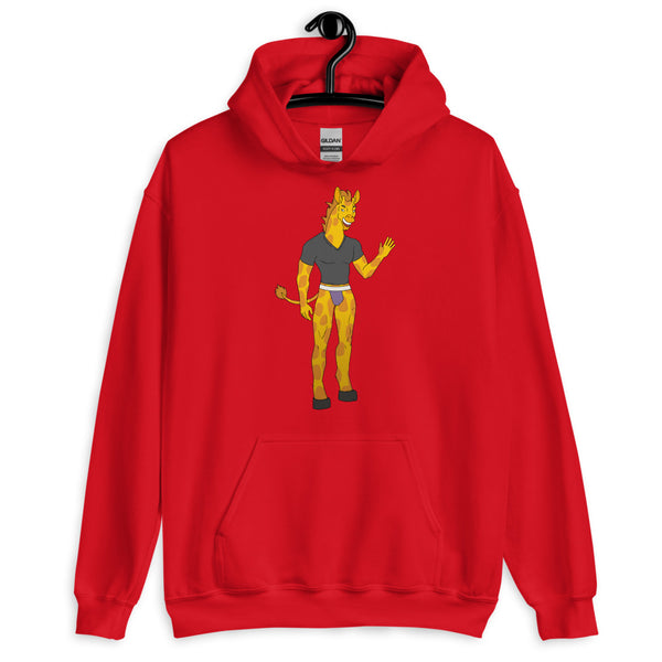 Red Gay Giraffe Unisex Hoodie by Queer In The World Originals sold by Queer In The World: The Shop - LGBT Merch Fashion