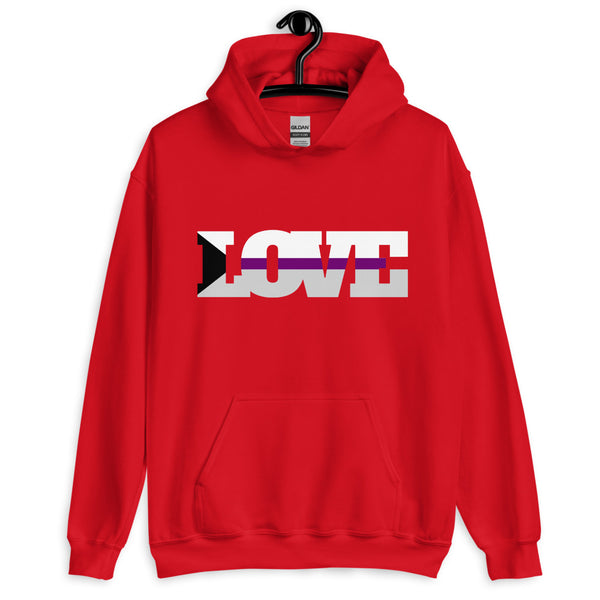 Red Demisexual Love Unisex Hoodie by Queer In The World Originals sold by Queer In The World: The Shop - LGBT Merch Fashion