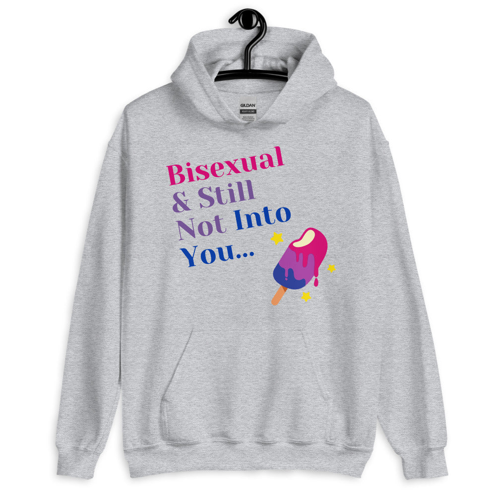 Sport Grey Bisexual & Still Not Into You Unisex Hoodie by Queer In The World Originals sold by Queer In The World: The Shop - LGBT Merch Fashion