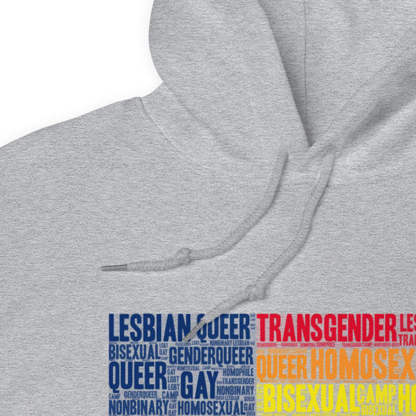 Black Gay USA Unisex Hoodie by Queer In The World Originals sold by Queer In The World: The Shop - LGBT Merch Fashion