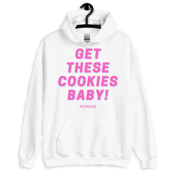 White Get These Cookies Unisex Hoodie by Queer In The World Originals sold by Queer In The World: The Shop - LGBT Merch Fashion