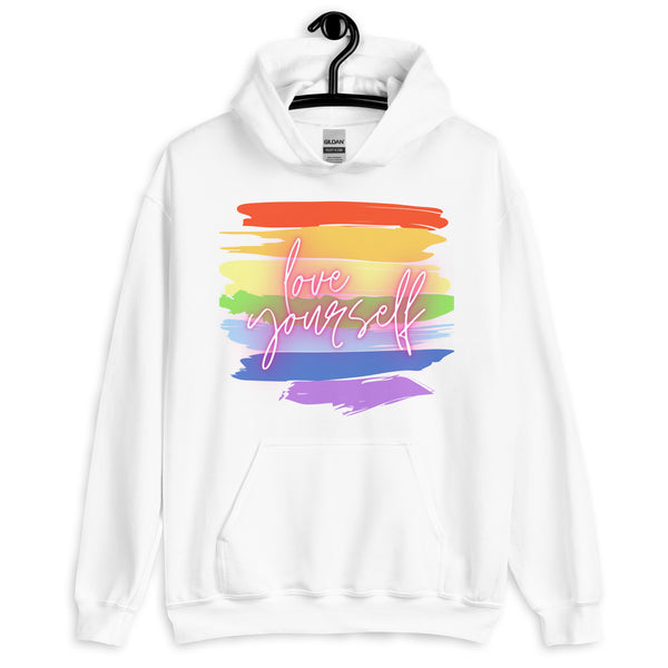  Love Yourself! Unisex Hoodie by Queer In The World Originals sold by Queer In The World: The Shop - LGBT Merch Fashion