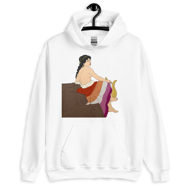 White Sappho of Lesbos Unisex Hoodie by Queer In The World Originals sold by Queer In The World: The Shop - LGBT Merch Fashion