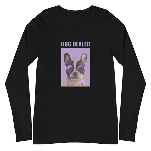 Black Hug Dealer Unisex Long Sleeve T-Shirt by Queer In The World Originals sold by Queer In The World: The Shop - LGBT Merch Fashion