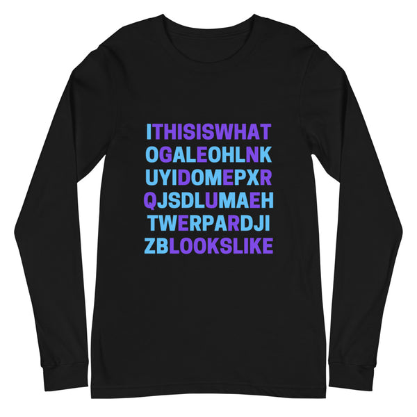 Black This Is What Genderqueer Looks Like Unisex Long Sleeve T-Shirt by Queer In The World Originals sold by Queer In The World: The Shop - LGBT Merch Fashion