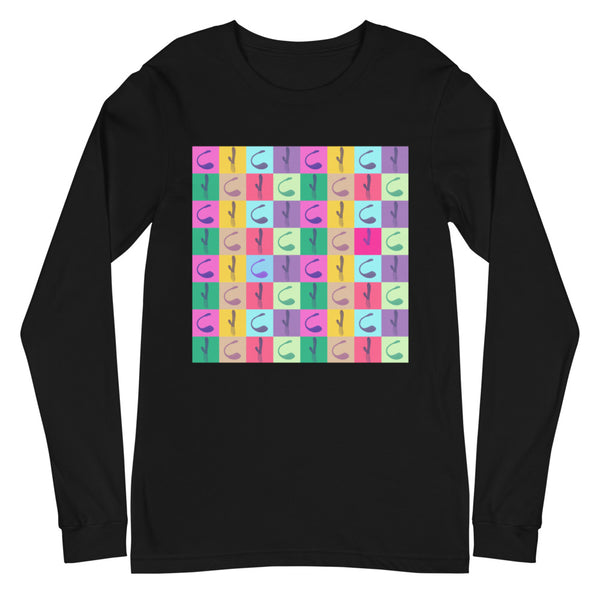 Black Vibrator Pop Art Unisex Long Sleeve T-Shirt by Queer In The World Originals sold by Queer In The World: The Shop - LGBT Merch Fashion