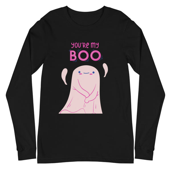 Black You're My Boo! Unisex Long Sleeve T-Shirt by Queer In The World Originals sold by Queer In The World: The Shop - LGBT Merch Fashion