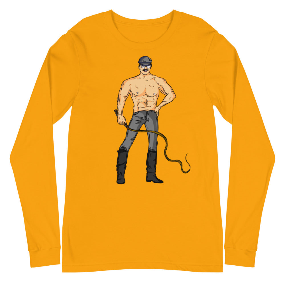 Gold Dominant Daddy Unisex Long Sleeve T-Shirt by Queer In The World Originals sold by Queer In The World: The Shop - LGBT Merch Fashion