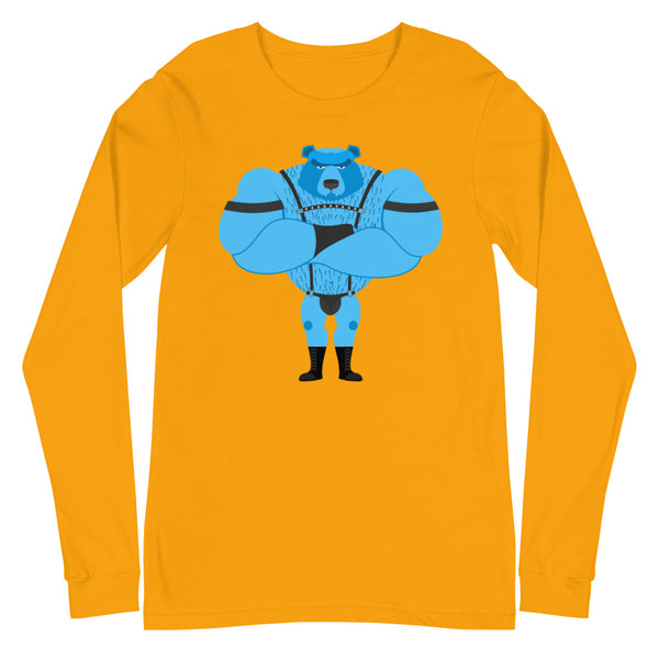 Gold Fetish Gay Bear Unisex Long Sleeve T-Shirt by Queer In The World Originals sold by Queer In The World: The Shop - LGBT Merch Fashion