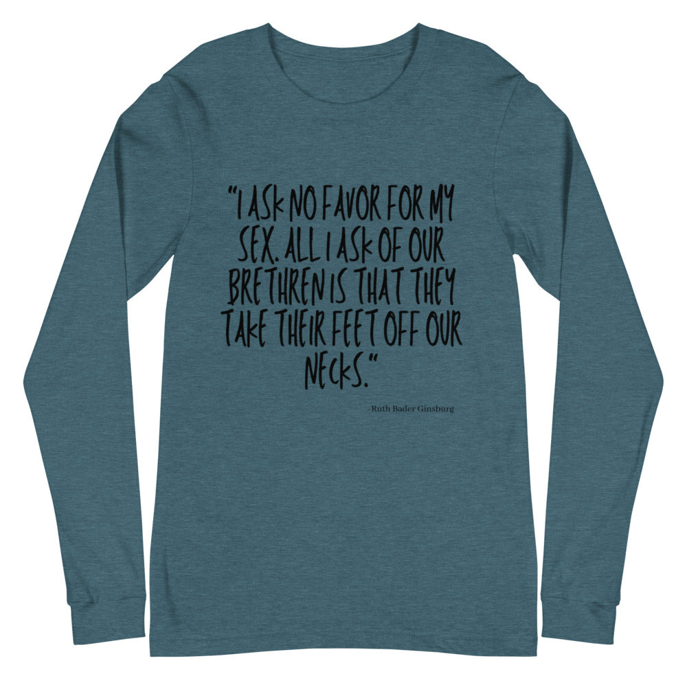 No Favor For My Sex Unisex Long Sleeve T-Shirt – Queer In The World: The  Shop