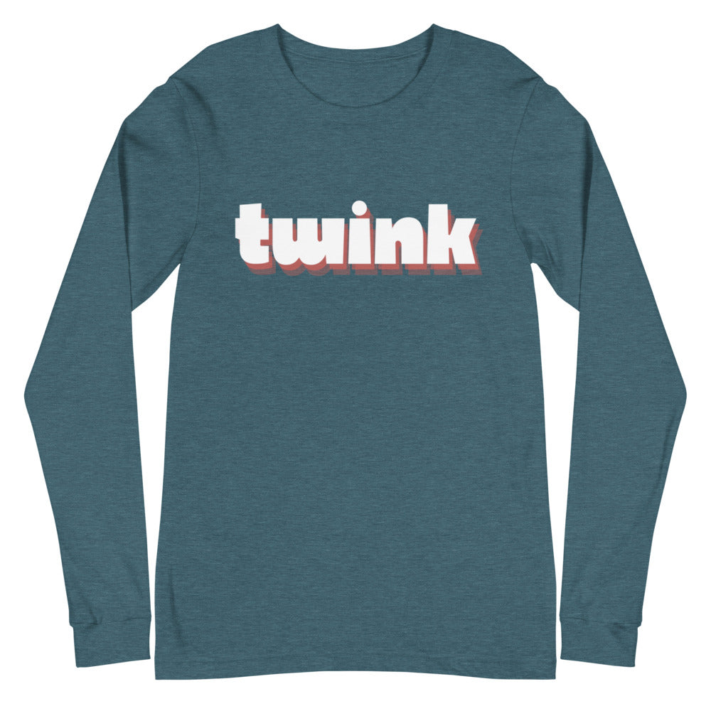 Heather Deep Teal Twink Unisex Long Sleeve T-Shirt by Printful sold by Queer In The World: The Shop - LGBT Merch Fashion