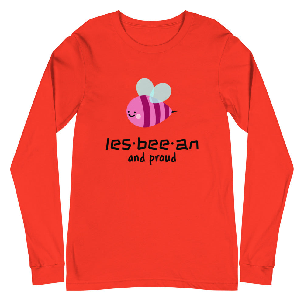 Poppy Les-bee-an And Proud Unisex Long Sleeve T-Shirt by Queer In The World Originals sold by Queer In The World: The Shop - LGBT Merch Fashion