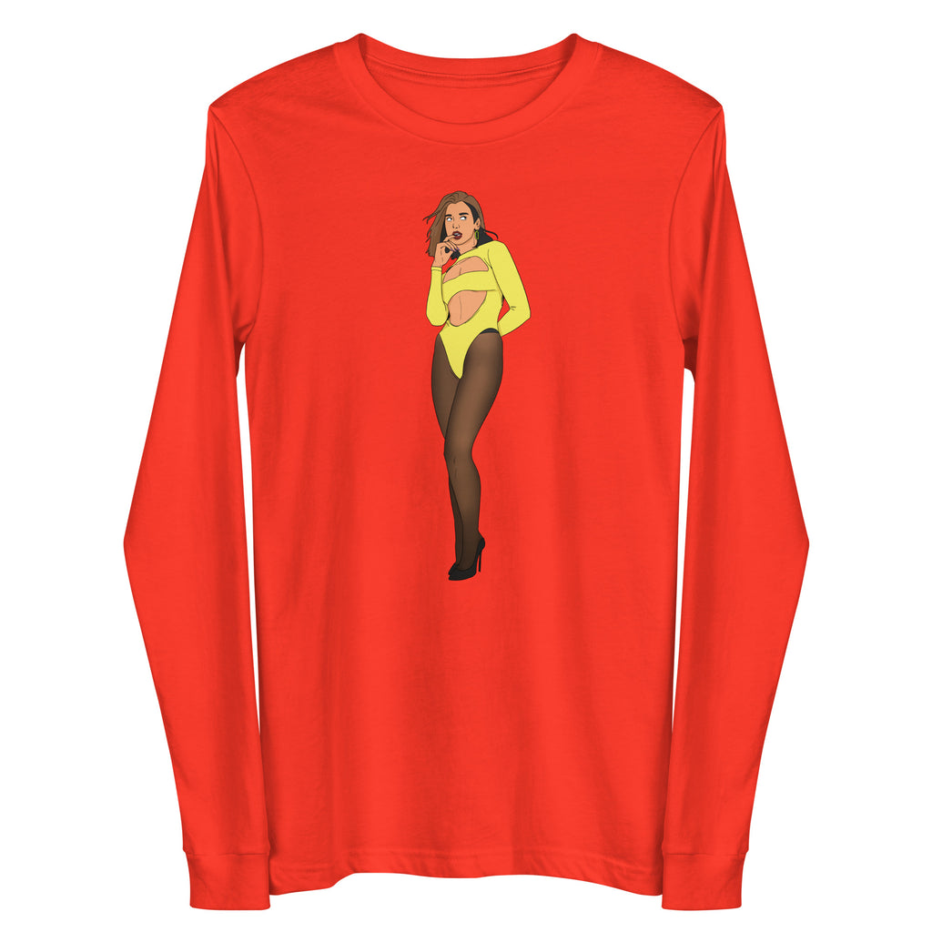 Poppy Dua Lipa Unisex Long Sleeve Tee by Queer In The World Originals sold by Queer In The World: The Shop - LGBT Merch Fashion