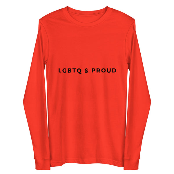 Poppy LGBTQ & Proud Unisex Long Sleeve Tee by Queer In The World Originals sold by Queer In The World: The Shop - LGBT Merch Fashion