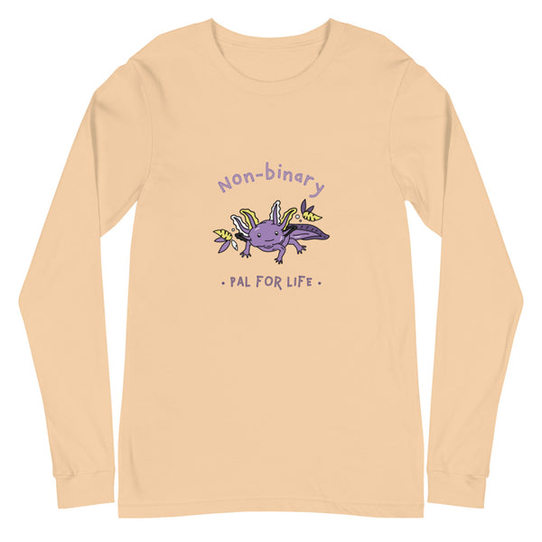 Sand Dune Non-Binary Pal For Life Unisex Long Sleeve T-Shirt by Queer In The World Originals sold by Queer In The World: The Shop - LGBT Merch Fashion