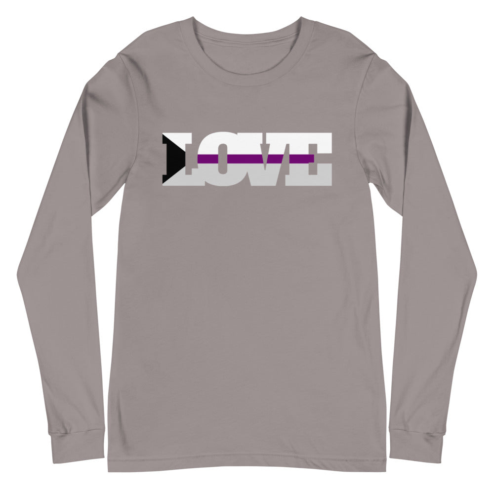 Storm Demisexual Love Unisex Long Sleeve T-Shirt by Queer In The World Originals sold by Queer In The World: The Shop - LGBT Merch Fashion