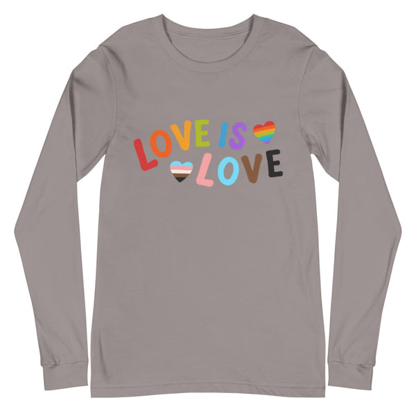 Storm Love is Love  Unisex Long Sleeve T-Shirt by Queer In The World Originals sold by Queer In The World: The Shop - LGBT Merch Fashion