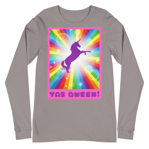 Storm Yas Qween! Unisex Long Sleeve T-Shirt by Queer In The World Originals sold by Queer In The World: The Shop - LGBT Merch Fashion