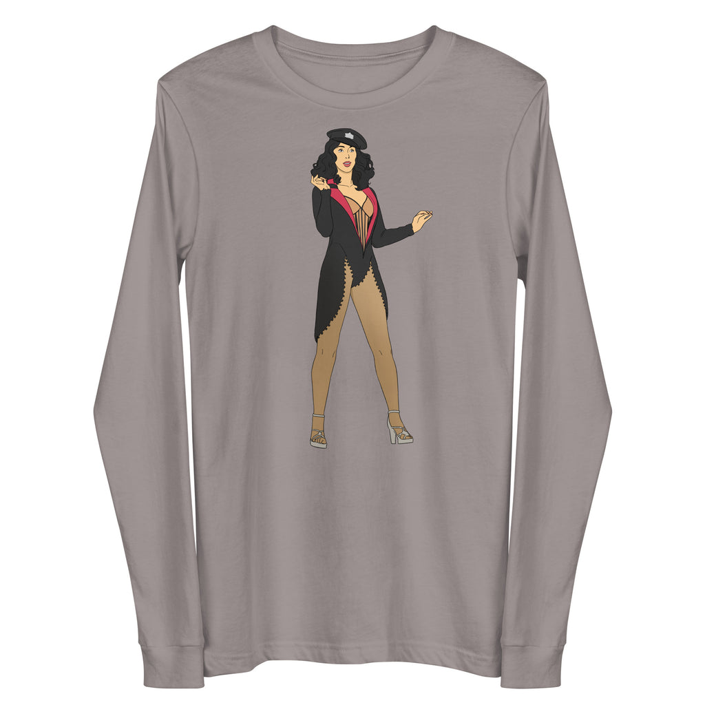 Storm Cher Burlesque Unisex Long Sleeve Tee by Queer In The World Originals sold by Queer In The World: The Shop - LGBT Merch Fashion