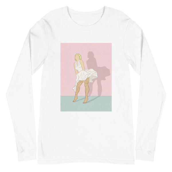 White Daddy Monroe Unisex Long Sleeve T-Shirt by Queer In The World Originals sold by Queer In The World: The Shop - LGBT Merch Fashion