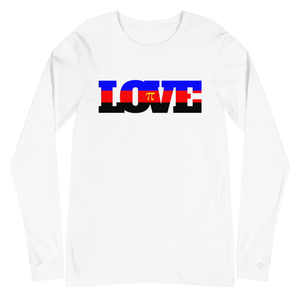 White Polyamory Love Unisex Long Sleeve T-Shirt by Queer In The World Originals sold by Queer In The World: The Shop - LGBT Merch Fashion