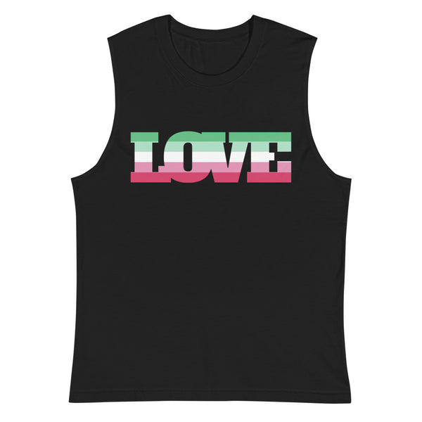 Black Abrosexual Pride Muscle Top by Queer In The World Originals sold by Queer In The World: The Shop - LGBT Merch Fashion