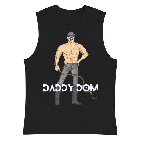 Black Daddy Dom Muscle Top by Queer In The World Originals sold by Queer In The World: The Shop - LGBT Merch Fashion