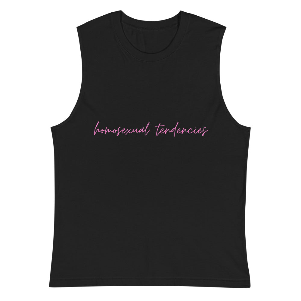 Black Homosexual Tendencies Muscle Top by Queer In The World Originals sold by Queer In The World: The Shop - LGBT Merch Fashion