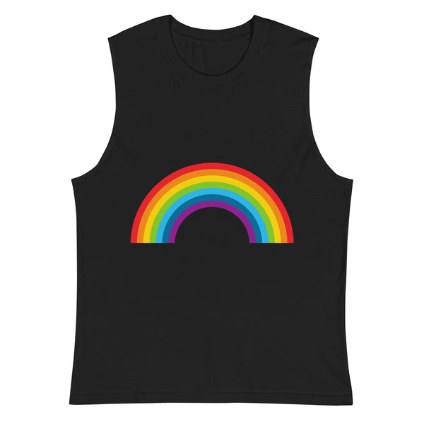 Black Love Is Love Rainbow Muscle Top by Queer In The World Originals sold by Queer In The World: The Shop - LGBT Merch Fashion