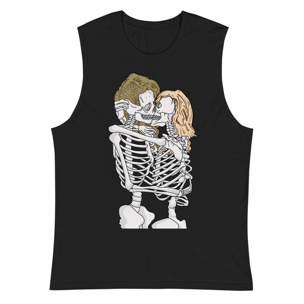 Black Queer Skeletons Muscle Top by Queer In The World Originals sold by Queer In The World: The Shop - LGBT Merch Fashion