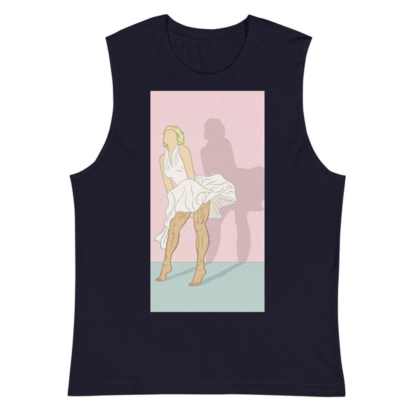 Navy Daddy Monroe Muscle Top by Queer In The World Originals sold by Queer In The World: The Shop - LGBT Merch Fashion