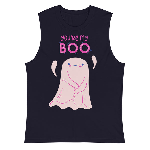 Navy You're My Boo! Muscle Top by Queer In The World Originals sold by Queer In The World: The Shop - LGBT Merch Fashion