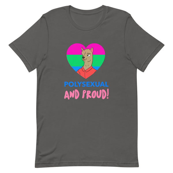 Asphalt Polysexual And Proud T-Shirt by Queer In The World Originals sold by Queer In The World: The Shop - LGBT Merch Fashion