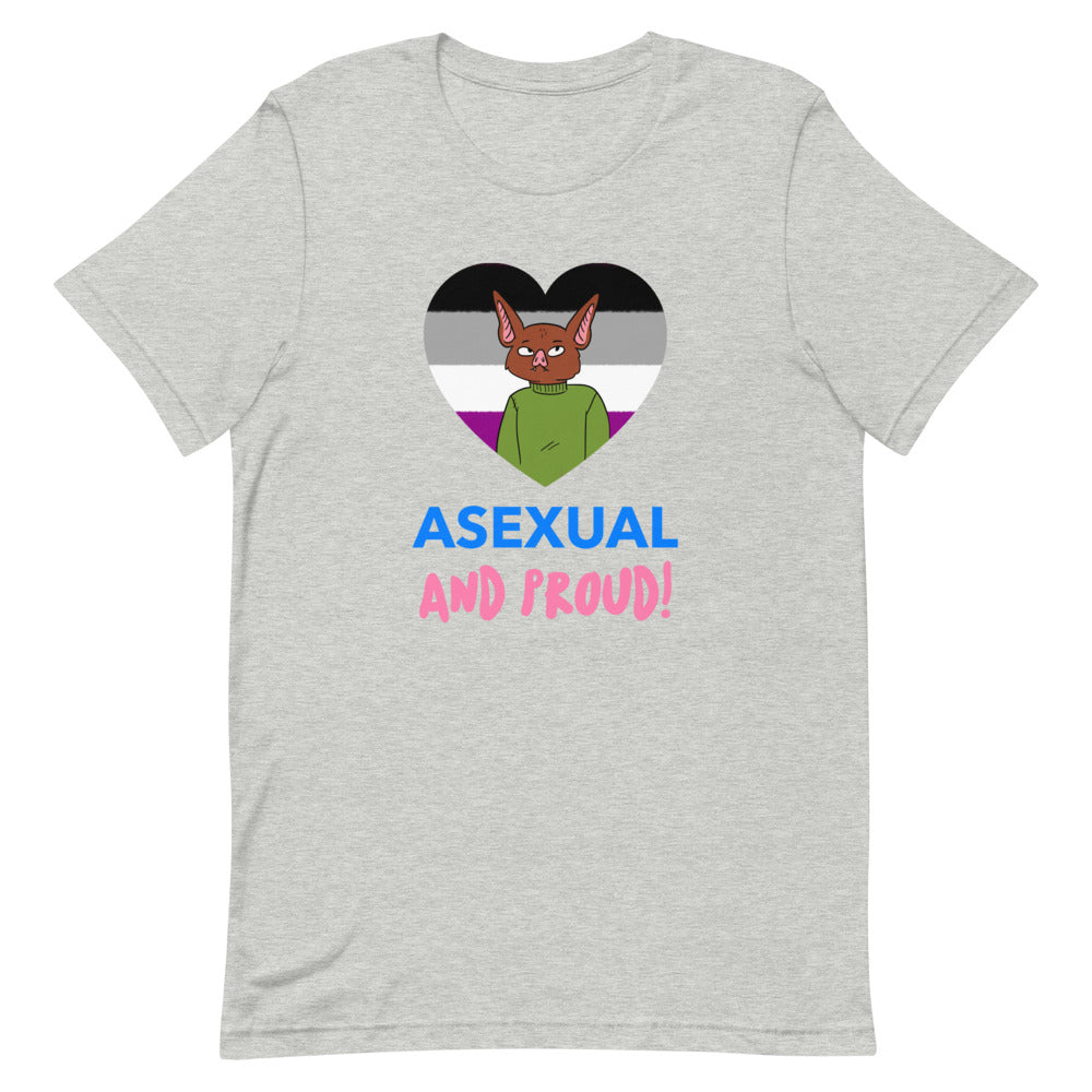 Athletic Heather Asexual And Proud T-Shirt by Queer In The World Originals sold by Queer In The World: The Shop - LGBT Merch Fashion