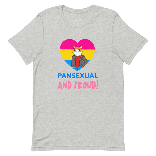Athletic Heather Pansexual And Proud T-Shirt by Queer In The World Originals sold by Queer In The World: The Shop - LGBT Merch Fashion