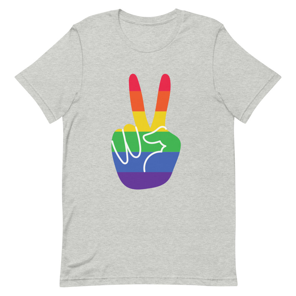 Athletic Heather Gay Pride T-Shirt by Queer In The World Originals sold by Queer In The World: The Shop - LGBT Merch Fashion
