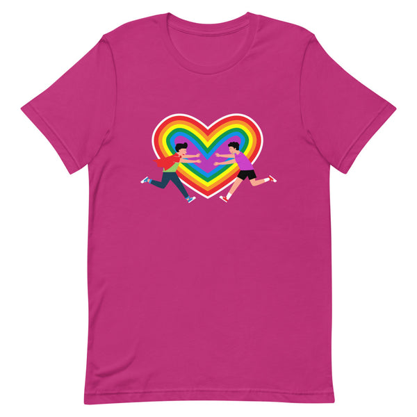 Berry Gay Couple T-Shirt by Queer In The World Originals sold by Queer In The World: The Shop - LGBT Merch Fashion