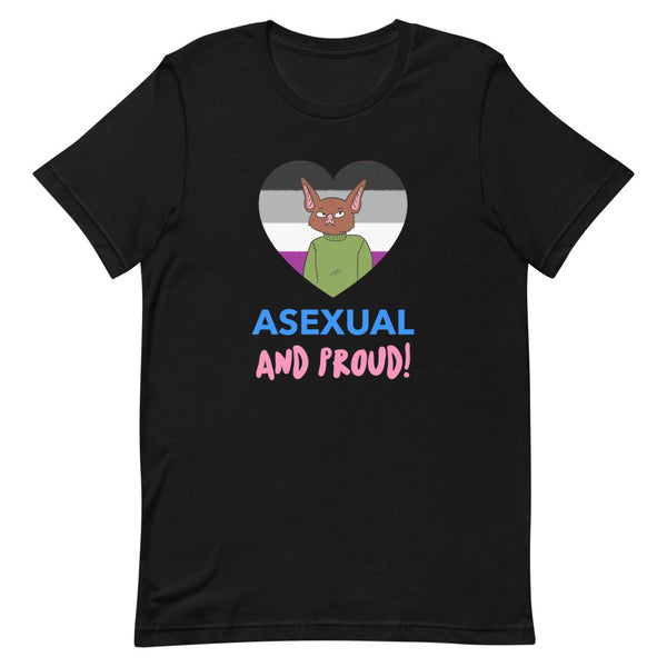 Black Asexual And Proud T-Shirt by Queer In The World Originals sold by Queer In The World: The Shop - LGBT Merch Fashion