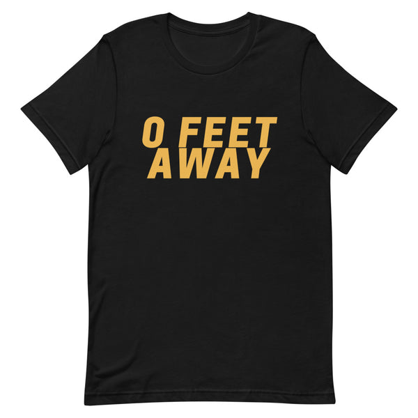 Black Zero Feet Away Grindr T-Shirt by Queer In The World Originals sold by Queer In The World: The Shop - LGBT Merch Fashion