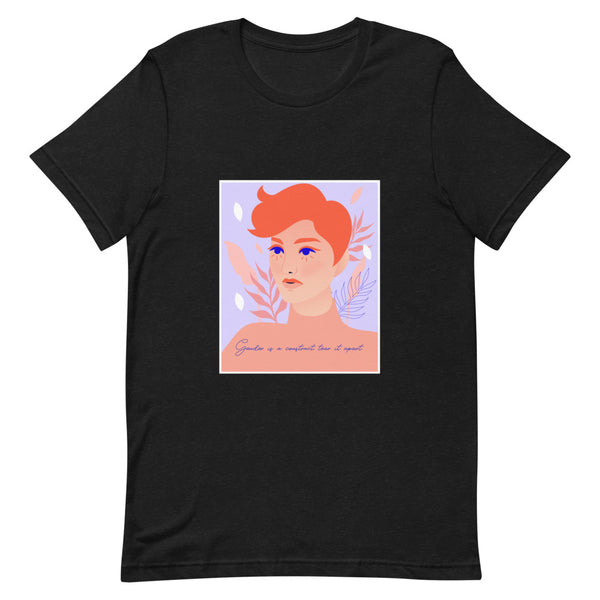 Black Heather Gender Is A Construct Tear It Apart T-Shirt by Queer In The World Originals sold by Queer In The World: The Shop - LGBT Merch Fashion