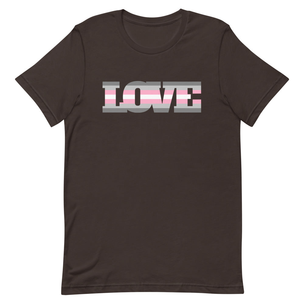 Brown Demigirl Love T-Shirt by Queer In The World Originals sold by Queer In The World: The Shop - LGBT Merch Fashion