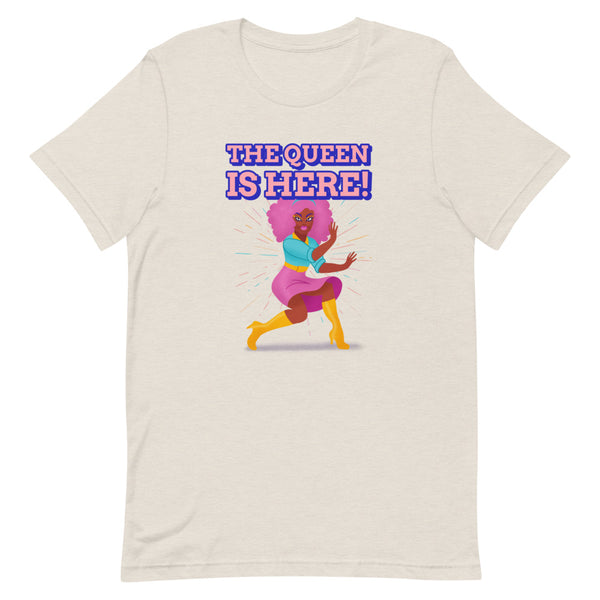 Heather Dust The Queen Is Here T-Shirt by Queer In The World Originals sold by Queer In The World: The Shop - LGBT Merch Fashion