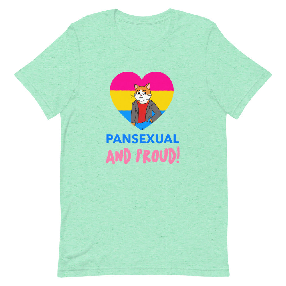 Heather Mint Pansexual And Proud T-Shirt by Queer In The World Originals sold by Queer In The World: The Shop - LGBT Merch Fashion