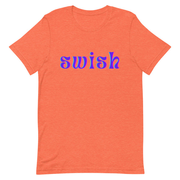 Heather Orange Swish T-Shirt by Queer In The World Originals sold by Queer In The World: The Shop - LGBT Merch Fashion