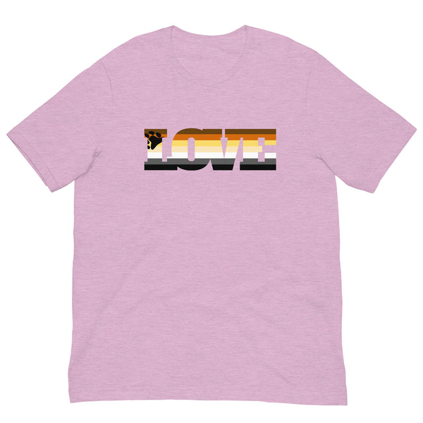 Heather Prism Lilac Gay Bear Pride Unisex T-Shirt by Printful sold by Queer In The World: The Shop - LGBT Merch Fashion
