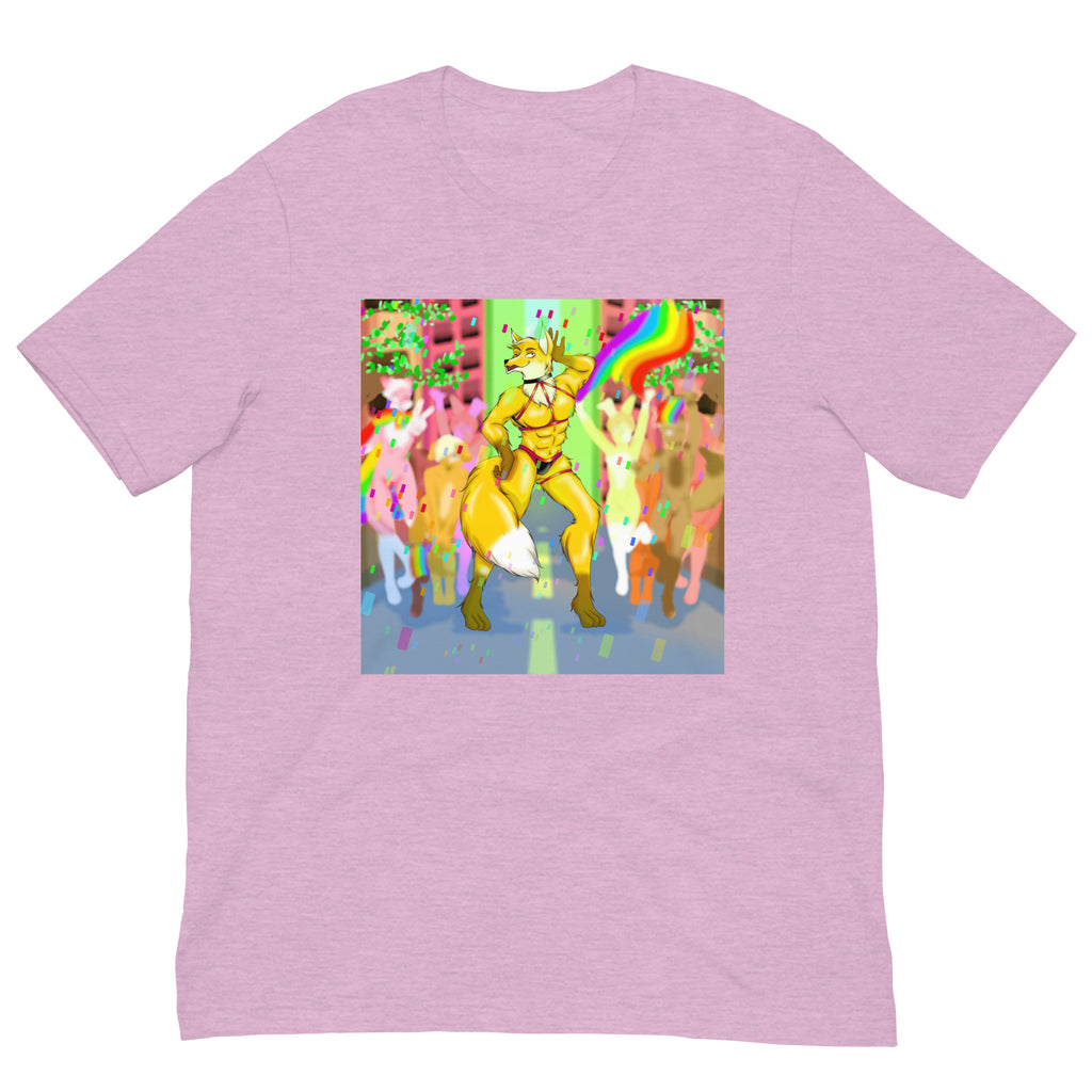 Heather Prism Lilac Gay Furry Pride Unisex T-Shirt by Queer In The World Originals sold by Queer In The World: The Shop - LGBT Merch Fashion