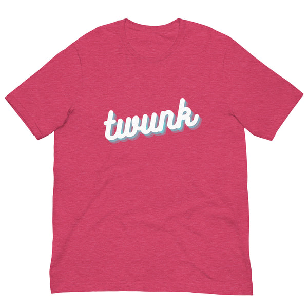 Heather Raspberry Twunk T-Shirt by Queer In The World Originals sold by Queer In The World: The Shop - LGBT Merch Fashion